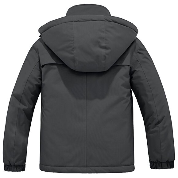 Boy's ZSHOW Insulated Skiing Jacket for Winter Dark Grey - Picture 2 of 6